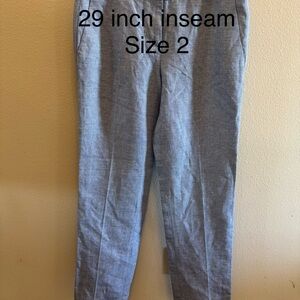 Ann Taylor NWT chambray 2 straight mid rise